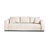 Bestmobilier Topaze canapé droit 3 places - Beige
