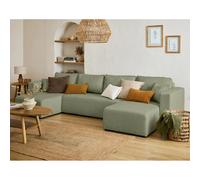 Bestmobilier Topaze canapé panoramique - Vert