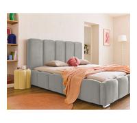 BestMobilier Torreon Lit Coffre 140x200 - Gris clair