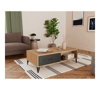 Bestmobilier Tribeca table basse - Bois/Noir