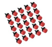 BESTOMZ 100 Pièces Goutteur D'irrigation Réglable Micro-pulvérisation, 8 Trous, PP Rouge, 0-140 L/h, Partie du Système de Goutte à Goutte, pour Pelouse et Fruits de Supermarché