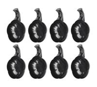 BESTOMZ 12 Pièces Plat à Encre en Plastique Noir Multifonction pour Calligraphie Porte-pinceaux, pour Atelier et Décoration, Bol à Encre Pratique et Solide