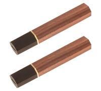 BESTOMZ 2 Pièces Poignée Octogonale en Bois pour Couteau Sashimi, | Surface Polie, Entretien Facile, Prise Stable, Bois et Métal, pour Cuisiniers Amateurs et Professionnels