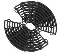 BESTOMZ 2 Pièces Protège-Pot de Fleurs Cache-Pot de Fleurs de Jardin en Plastique Noir, Couvercle en Maille Découpable pour Jardin et Bureau, Protège Plantes et Terre, Anti-éclaboussures,