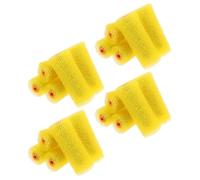 BESTOMZ 20 Pièces Rouleau Texturé Éponge pour Murs, Finition Adhérente, | Revêtement Lisse sans Éclaboussures, Motifs Gaufrés, Rénovation Plaques de Plâtre, Plafond Résidentiel