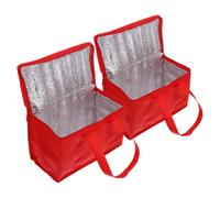 BESTOMZ 2pièces Isotherme Lunch Bag Portable Repas Bento Isolé avec Poignée Confortable Grande Capacité pour Pique- Camping et Bureau Stockage Alimentaire Fraîcheur Oxford Épais
