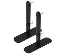 BESTOMZ 2pièces Support Vertical pour Panneau Perforé Équerre de Fixation Acier pour Bureau Étagère Murale Écran de Séparation de Bureau Installation sans Outils Design Élégant et Maison