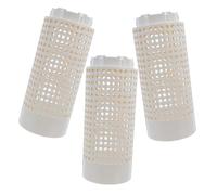 BESTOMZ 3 Pièces Composteur Enterré de Jardin, Mini Bac Plastique Beige | Aération 360 Degrés, Couvercle Amovible, pour Jardiniers en Espace Réduit