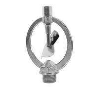 BESTOMZ Arroseur D'irrigation Rotatif à 360 Degrés en Alliage de Zinc Argenté, Résistant la Corrosion Rouille, pour Pelouse et Jardin