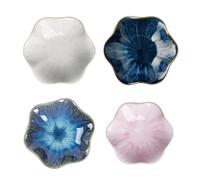 BESTOMZ Assiette D'assaisonnement Style Japonerie Feuille de Lotus | Surface Lisse Non Poreuse, Format Compact pour Condiments, Fruits et Amuse-bouches, Pique-niques