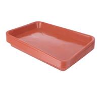 BESTOMZ Bac à Eau pour Pot de Fleurs Oblong Rouge en Plastique, 10pcs