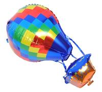 BESTOMZ Ballons en Aluminium Design Unique Décoration Robuste en Pvc Forme Montgolfière Lot de 10 pour Fête pour Célébrations et Événements Joyeux