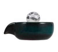 BESTOMZ Bec de Fontaine en Céramique Bleu, Accessoire Décoratif | Forme Unique, Installation Facile, Favorise L’aération, Convient aux Cascades de Jardin, Balcons, Aquariums et Fontaines