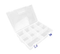 BESTOMZ Boîte de Rangement Multifonctionnelle et Inserts Amovibles en PVC 10 Compartiments Réglables pour Accessoires et Outils