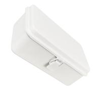 BESTOMZ Boîte Métallique Vintage Blanche avec Serrure Boîte de Rangement Compacte et Légère pour Outils Papeterie et Fournitures Acier Laminé à Froid Sécurisée et Portable
