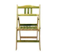 BESTOMZ Chaise Pliante en Bambou pour Élève, Dossier, Pratique | Bambou , Légère et Stable, Transport Facile, Usage Maison ou Extérieur, Coloris Vert