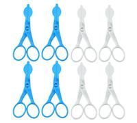 BESTOMZ Ciseaux à Gâteau Transfert de Fleurs en Crème 12pcs en Abs Bleu DIY Facile à Utiliser pour Décoration de Gâteau pour Pâtisserie