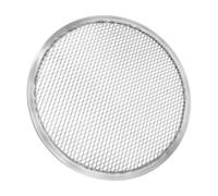 BESTOMZ Écran de Cuisson Pizza en Alliage D’aluminium avec Trous, Argenté | Conception sans Joint, Ventilation Renforcée, Chaleur Uniforme et Dissipation Régulière, pour Pâte Croustillante