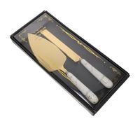BESTOMZ Ensemble de 2 Pelles à Gâteau en Acier Inoxydable Manche Antidérapant, Spatule Large pour Pâtisserie et Dessert, Cuisine et Cuisson