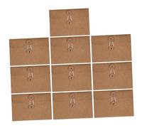 BESTOMZ Enveloppes Pochettes de Rangement Faciles à Utiliser en Papier Kraft Marron 10 Multifonctions pour Lettres et Boutons pour Bureau et Paquet D'école