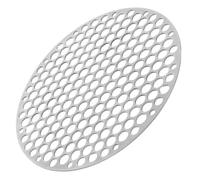 BESTOMZ Grille de Barbecue Simple Maille Argentée en Acier Inoxydable Ronde | Barbecue Extérieur, Légère, Empêche les Aliments de Tomber, Circulation