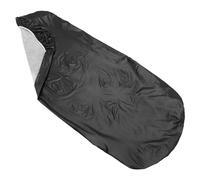 BESTOMZ Housse de Table Extensible Noire en Flanelle pour Pique-niques | PVC Imperméable, Installation Facile et Lavage Simple, Usage Maison ou Sortie, Table Événementielle