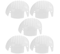 BESTOMZ Insert de Capuchon de Sécurité PE Blanc Trous de Ventilation, Léger et Respirant, Lot de 5 pour Environnements à Faible Risque en Extérieur