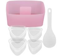 BESTOMZ Kit de Moules à Onigiri Réutilisable en Pp avec Cuillère, Construction Robuste et Forme Multiple pour Sushi, pour Réunion de Famille et Fête