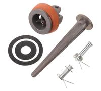 BESTOMZ Kit de Piston pour Pompe à Eau Manuelle Big Three, Acier au | Valve de Nez et Vis de Rechange, Joint en Caoutchouc, Usage Ferme et Maison, Finition Argenté