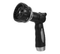 BESTOMZ Lavage Haute Pression à Pouce, Buse de Jardin en Tpr | Réglage du Jet en Éventail ou Concentré, Courte Légère, Ajustement, Noir pour Balcon et Garage