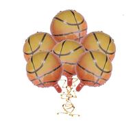BESTOMZ Lot de 12 Ballons Aluminium de Basket-ball 18 Pouces Réutilisables Décoration de Fête Élégante pour Mariage et Shower