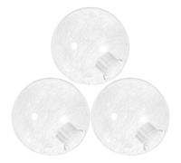 BESTOMZ Lot de 3 Abat-jour en Verre de Globe Filetage, Solide et Facile à Nettoyer, Compatible Lampes Plafond et Lampadaires pour Maison Suspendre