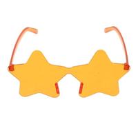 BESTOMZ Lunettes de Soleil Party Star sans Monture en PC Orange D'étoile, Sûres et Résistantes, pour Camping, Festivals et Fêtes