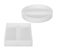 BESTOMZ Moule Porte-Cartes 2pcs en Silicone Blanc pour Résine Époxy, pour Projets Artisanaux Faits Main et Décoration Bureau