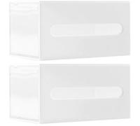 BESTOMZ Organisateur Cheveux en Cosmétique Hips Accessoires Rangement et pour de Tiroir Mural Autocollant Blanc 2pcs Chambre Cuisine