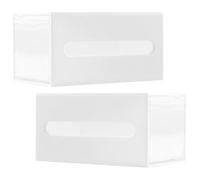 BESTOMZ Organisateur Mural Adhésif 2pcs Blanc en Hips pour Bijoux et Cosmétiques, Tiroir Facile D'accès, pour Chambre ou Salle de Bain