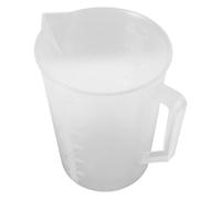 BESTOMZ Pichet Versement Facile Résistant aux Produits Chimiques Graduation Précise Doseur en Plastique 3000ml Large Ouverture pour Laboratoire Cuisine