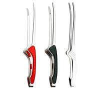 BESTOMZ Pince à Barbecue Pince à Buffet en Acier Inoxydable 3 Pièces Lot Ciseaux à Aliments Compacte, Style Japonerie et Coréen pour Barbecue et Fêtes à Domicile