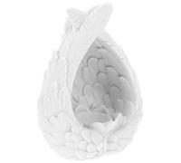 BESTOMZ Plateau de Rangement en Résine Blanche de Plume, Accessoire Créatif Cuisine et Décoration D'intérieur Unique et Fonctionnelle