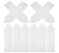 BESTOMZ Pochettes de Protection en Pvc Transparent Léger pour Marque-pages Perforation, Lot de 10 Pièces, pour Fournitures de Bureau et Rangement Organisé
