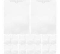 BESTOMZ Pochettes Porte-documents Style Unique en Pp Blanc, Protège-documents Lot de 24 Rangement Sécurisé des Fichiers pour Bureau pour Garçon et Filles et Camarades
