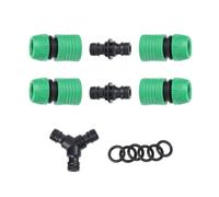 BESTOMZ Raccord Rapide pour Tuyau D’arrosage, Connecteur Noir en Plastique | Kit de Jonction, Résistance aux Chocs la Pression, Usage Irrigation