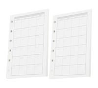 BESTOMZ Recharge de Papier Perforé pour Bloc-notes A7 2 Sets 45 Feuilles Résistantes Adaptées pour Dessin et Usage Bureau ou Voyage