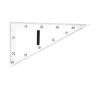 BESTOMZ Règle Triangulaire Magnétique Accessoires Scolaires en Abs Fixation Aimantée et Prévention de Perte, Outil Précis pour Dessin pour Enseignement des Mathématiques et Physique