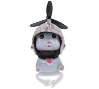 BESTOMZ Statuette Chat Décorative pour Vélo et Scooter, Rose, Plastique | Effet Relief, Surface Lisse en Résine, Fixation Souple à Boucle, pour Garçon et Filles et Cyclistes Urbains Couleur Aléatoire