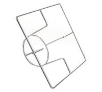 BESTOMZ Support à Rôtir Le Poulet en Acier Inoxydable Grille pour Cuisses et Ailes de Poulet Argenté pour Barbecue Extérieur et Soirées Autour du Feu Cadre Stable Facile à Nettoyer