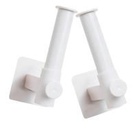 BESTOMZ Support de Rangement Mural Blanc 2pcs en Abs Design Rétractable pour Accessoires Cheveux, Décoration Murale et Organisation Pratique pour Filles