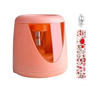 BESTOMZ Taille-crayons Électrique Automatique, Taille-crayon Pratique pour Garçon et Filles, Abs Rose, Pointe Longue, Utilisation Simple, Piles Non Incluses, pour Garçon et Filles,