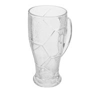 BESTOMZ Verre à Bière Football Fête Bière 400ml en Verre | Chope Style Traditionnel, Usage Bar à Domicile, Capacité 400ml, pour Fans de Sport