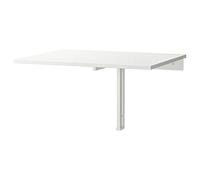BestOnlineDeals01 NORBERG Table murale rabattable Blanc 74 x 60 cm Durable et facile d'entretien Tables murales Tables à manger Tables et bureaux. Meubles Respectueux de l'environnement.